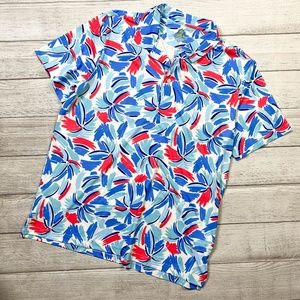 CHUBBIES Bright Abstract Stretch Polo Shirt